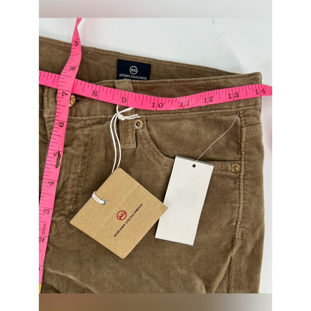 NWT AG the ballad slim boot cut pants corduroy sz 27 oxe tan - Picture 6 of 7